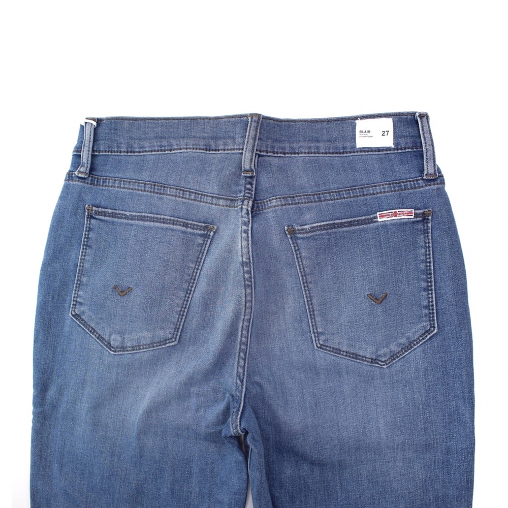 Hudson NWT Blair High-Rise Straight Crop Jeans Light Claudia Wash 28 29 - Picture 5 of 8